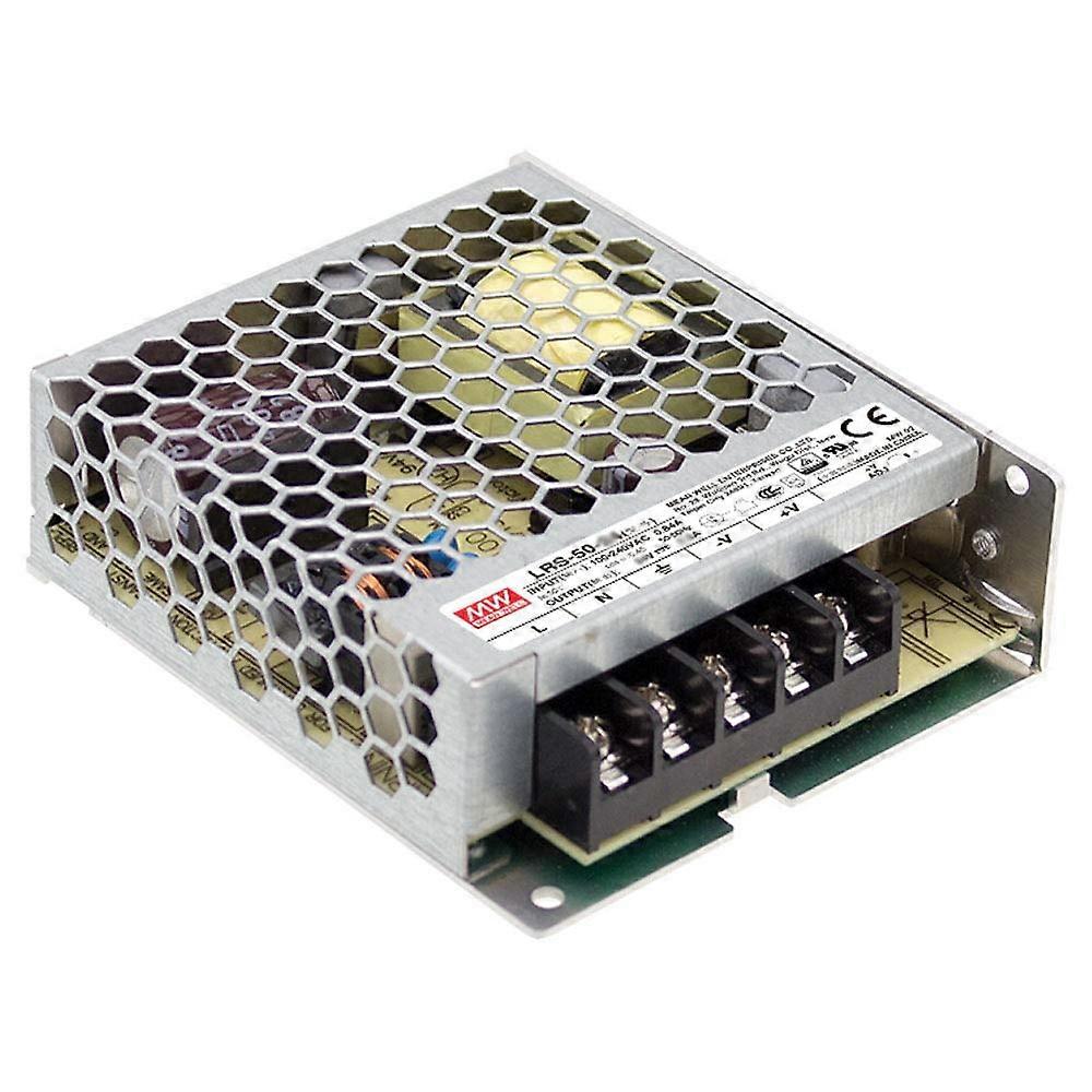 LRS-50-5 Switching Power Supply, Single Output, 5V, 10A, 50W, 3.9" L x 3.23" W x 1.18" H