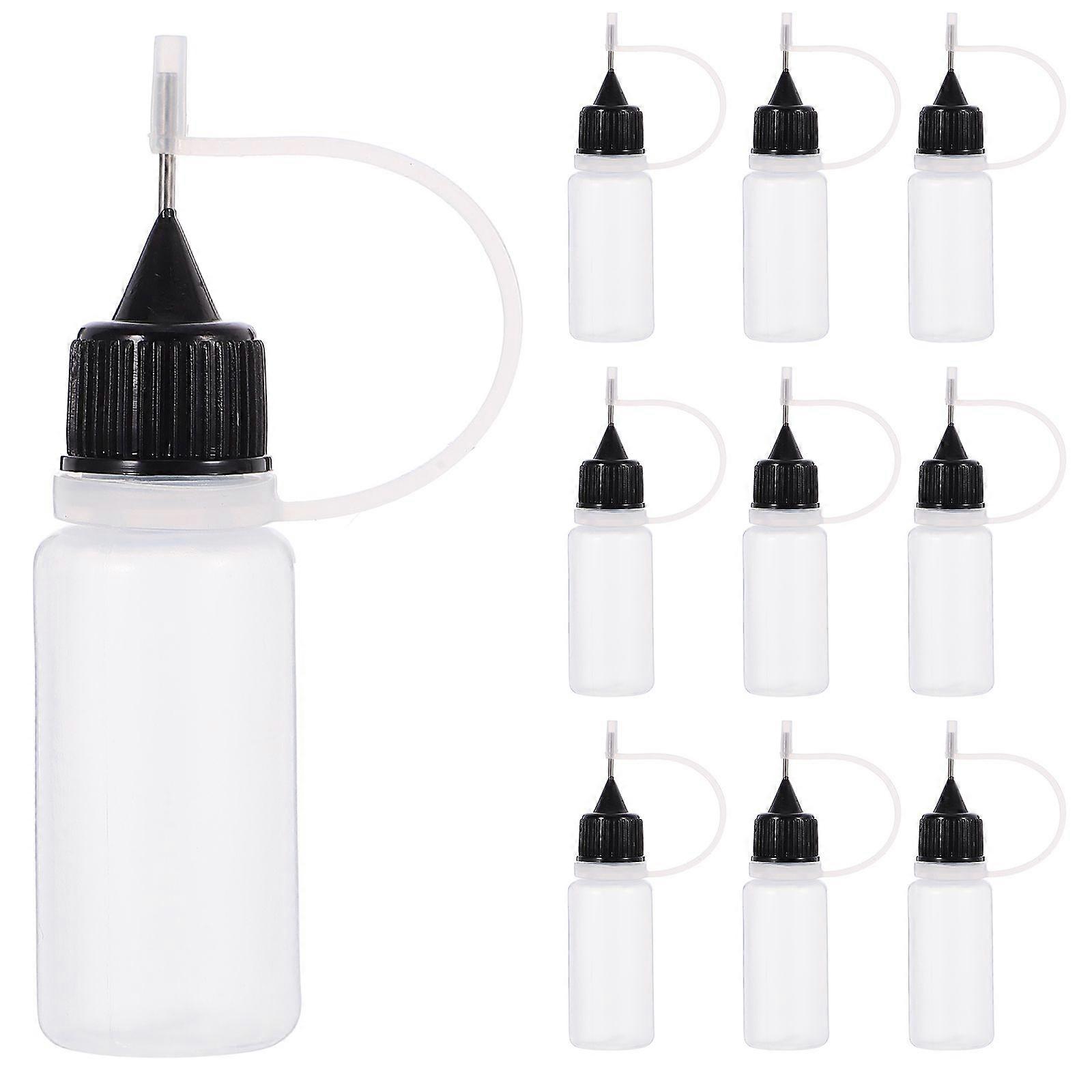 10 Pcs Precision Tip Applicator Bottles Needle Tips Squeeze Glue Bottles Glue Dispenser Bottles For Paper Quilling Diy Craft Acrylic Painting
