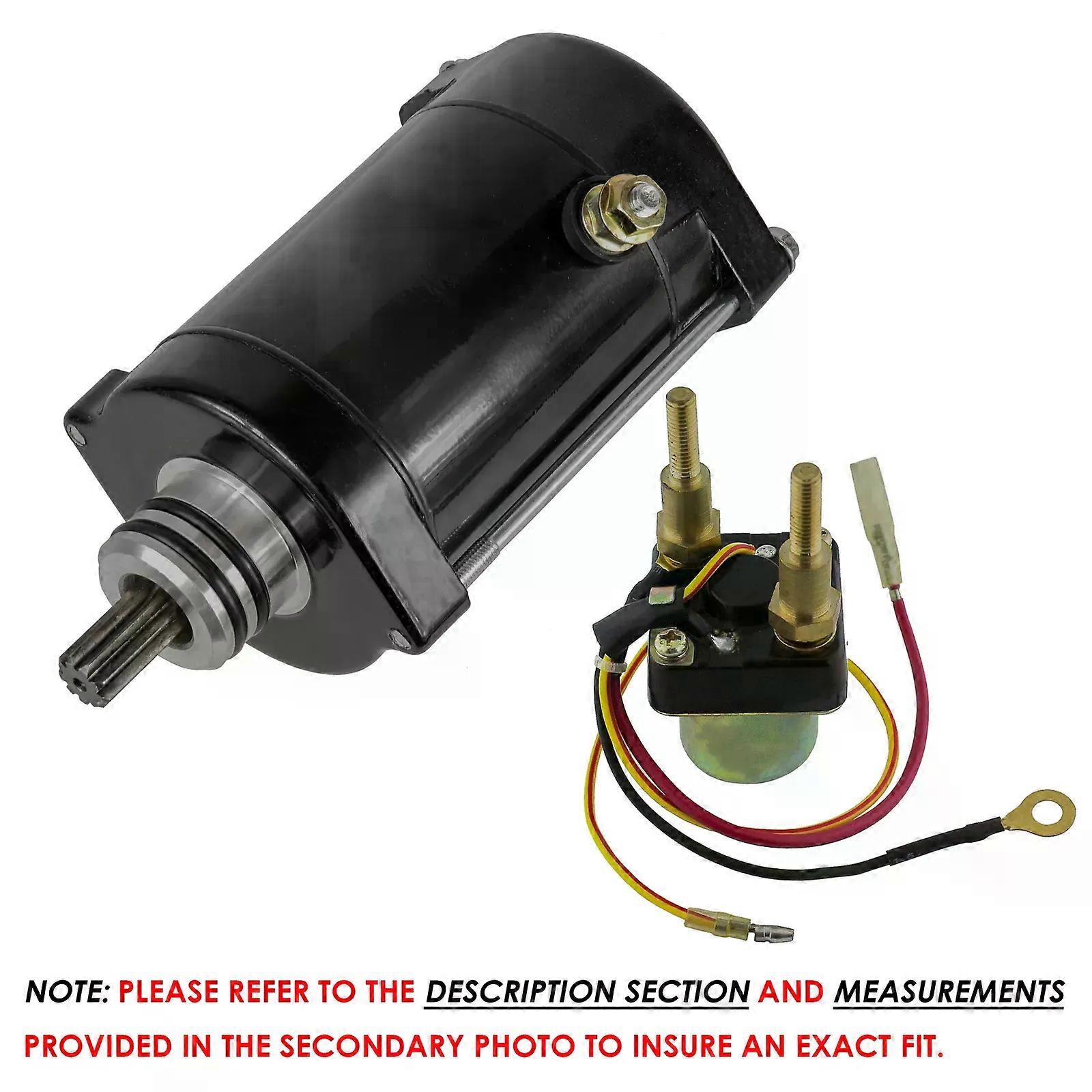 Starter & Relay Solenoid for Kawasaki JS650 650 Sx 1992 1993 Pwc New NO.82727