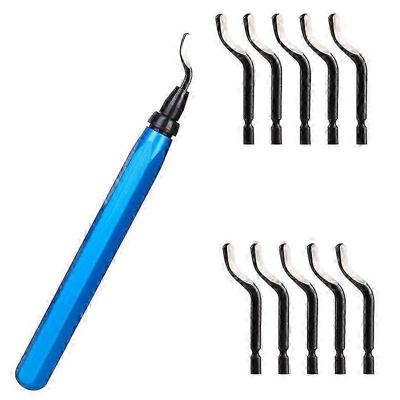 Hand deburring tool set deburring metal pipe deburring with 21x extra blades