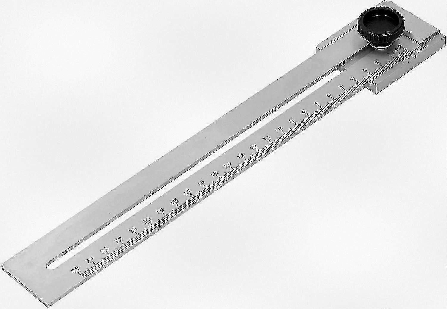 Precision Carbon Steel Sliding Ruler for Woodworking & Marking