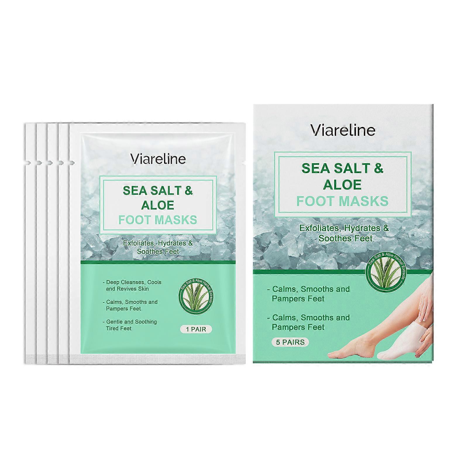 Sea Salt Exfoliating Moisturizing Foot Mask
