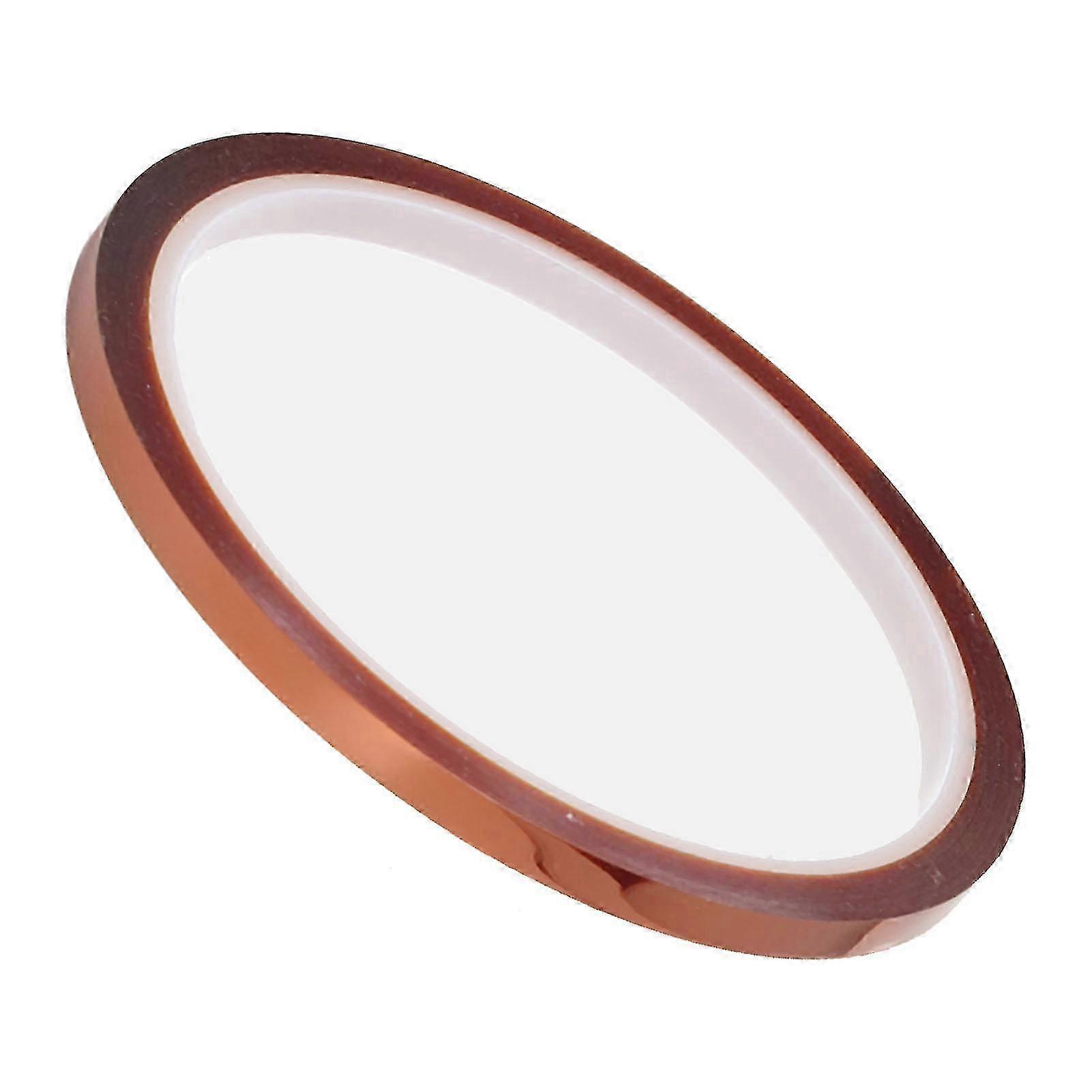 2025 10 Rolls Sublimation Heat Resistant Tape PI High Temperature Transfer Press 33meter Long 5mm Width