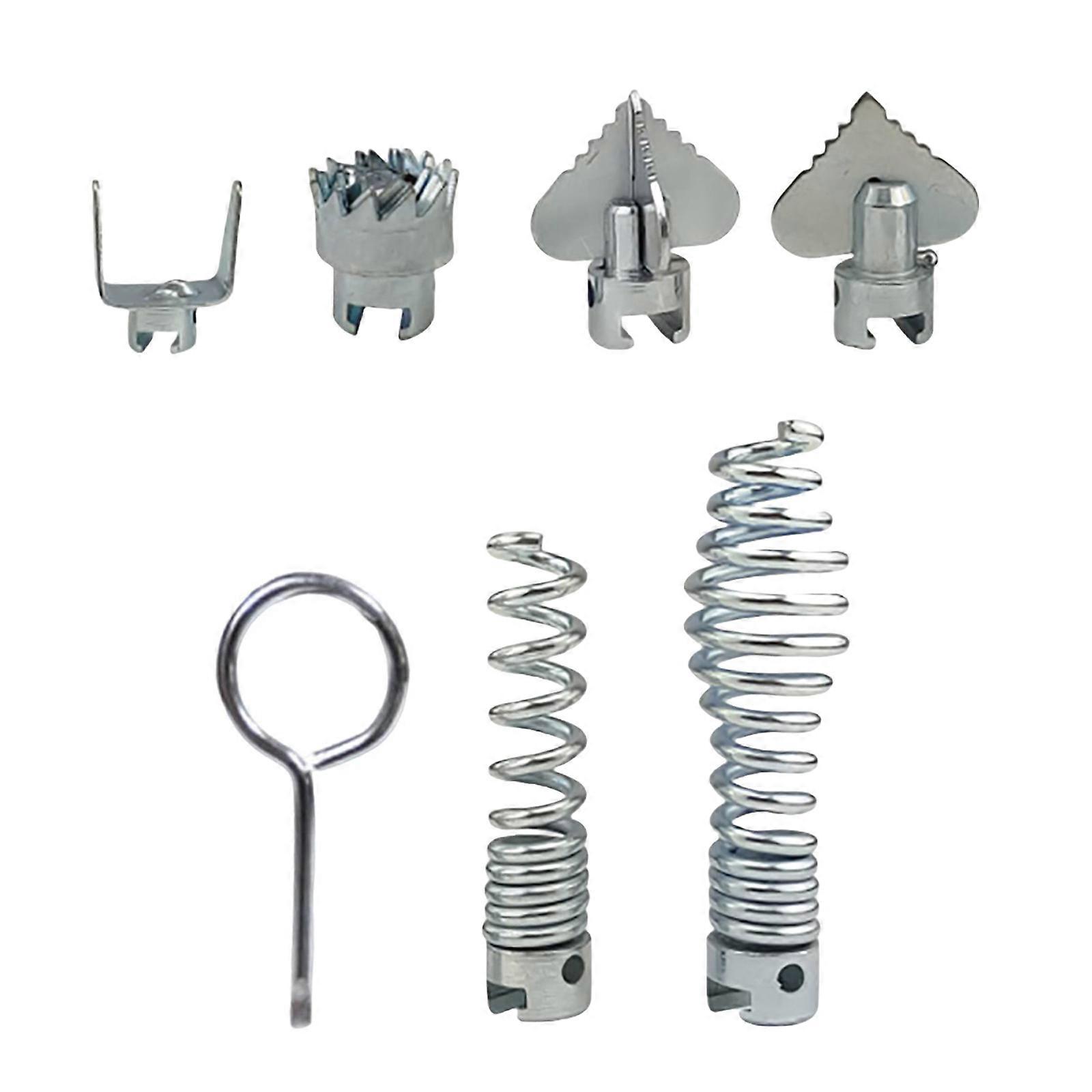 Drain Cleaner Combination Cutter Head Set for Pipeline Dredging Machine 16mm Stainless Steel Cutter Head for Dredging Multicolor