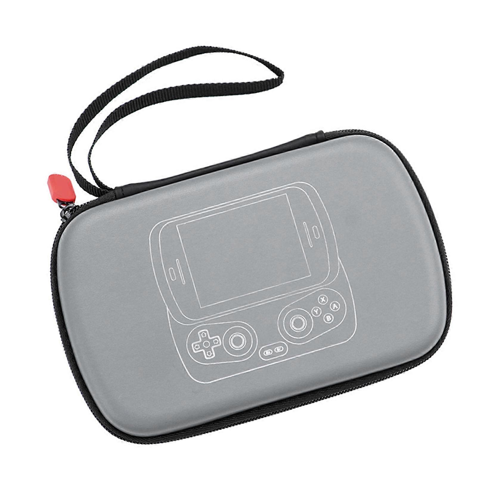 Gaming Console Case Storage Pouches Waterproof Shockproof with Secure Interior Lining For RG Slide Easy Carry Organizers  grey