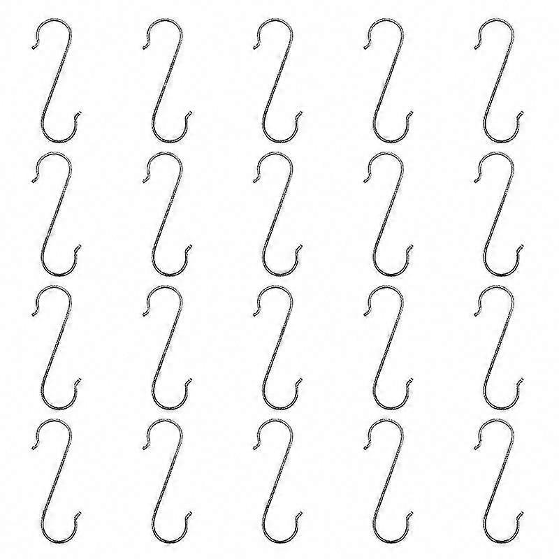 20pcs S Shaped Hooks for Hanging Storage Organization