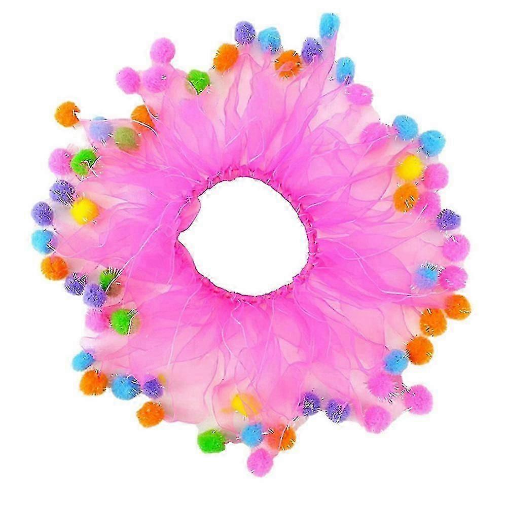 ピンクの誕生日ポンポン犬の首輪 - あなたの最愛のペットのためのキュートでスタイリッシュな首輪