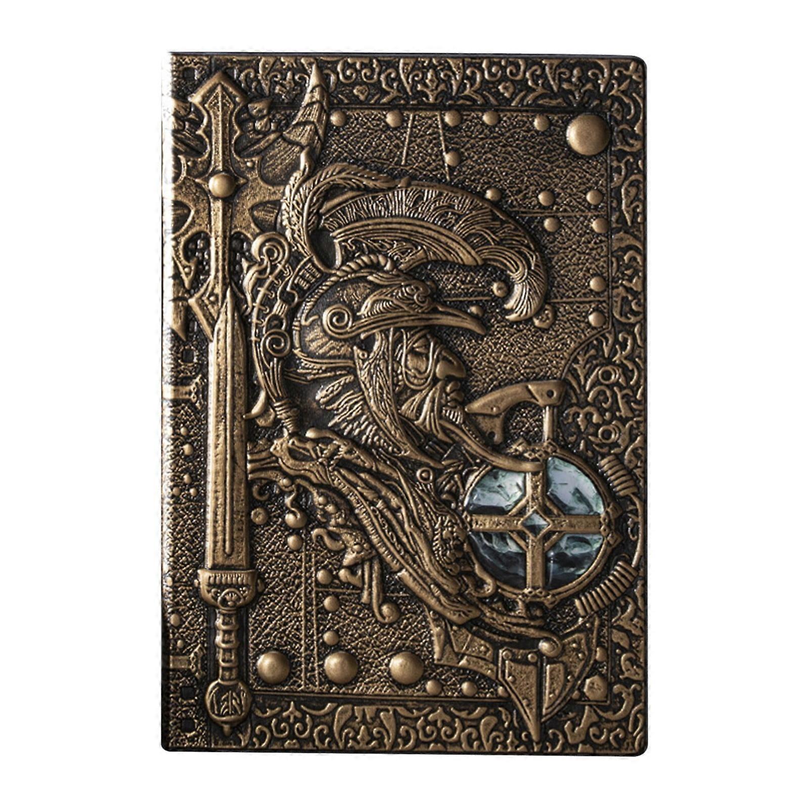 Uclet European Retro Notebook Business Handbook PU Leather Notepad Smooth Writing Experience for Daily Use