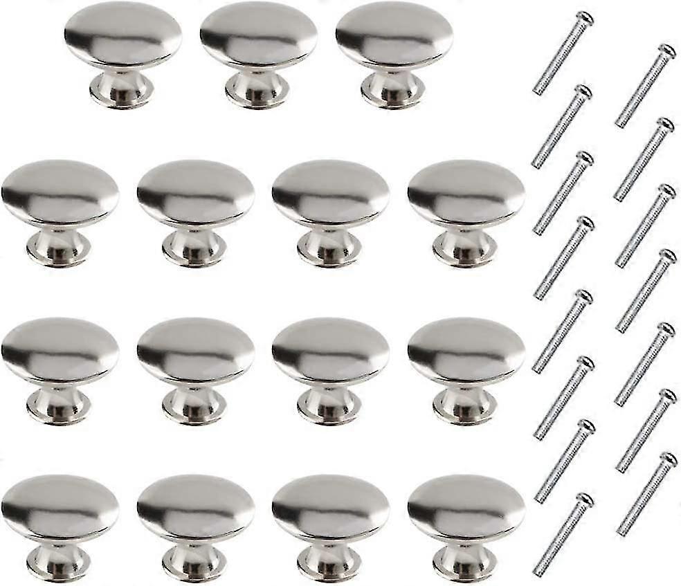 15pcs Drawer Knob Pulls 30mm Straight Top Ring Cabinet Knobs Zinc Knobs