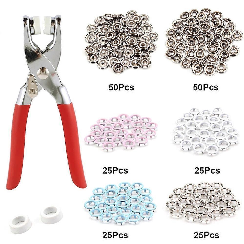 TZGSONP Multi-color Snap Fasteners Sewing Fasteners (200 Pack)