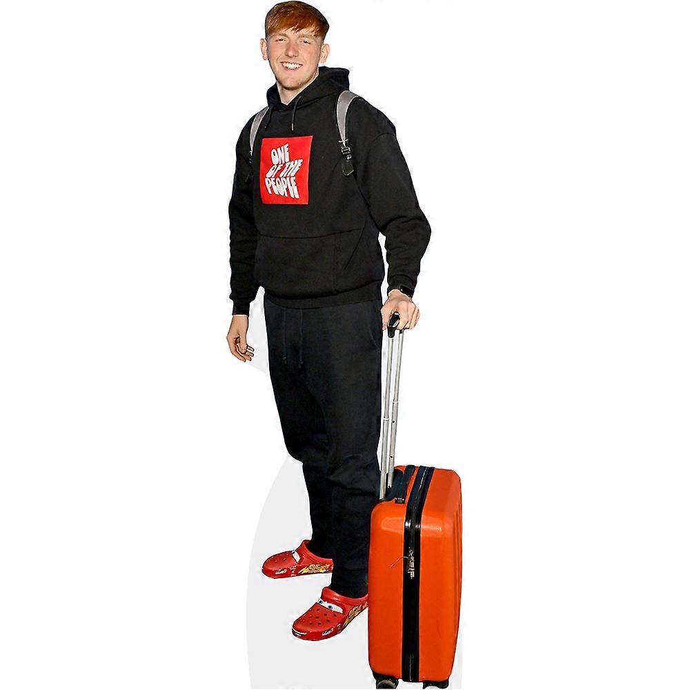 Morgan Burtwistle (Suitcase) Cardboard Cutout (lifesize OR mini size). Standee. Stand Up.