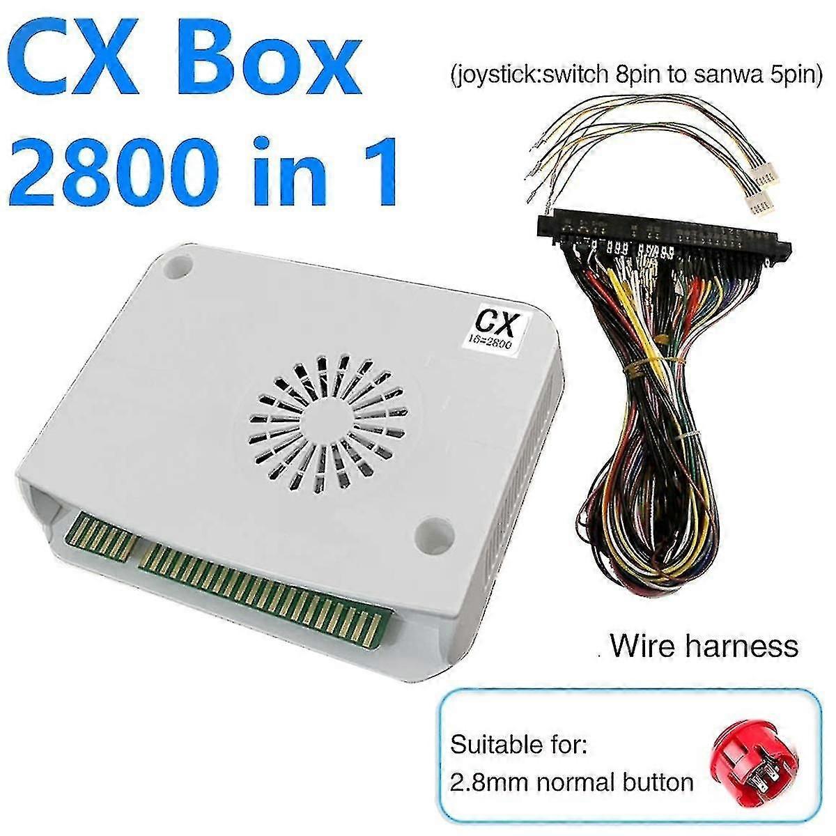 For Box 2800-in-1 Arcade Joystick Game Console Jamma Motherboard+4.8mm Jamma Cable Hd Vga Crt