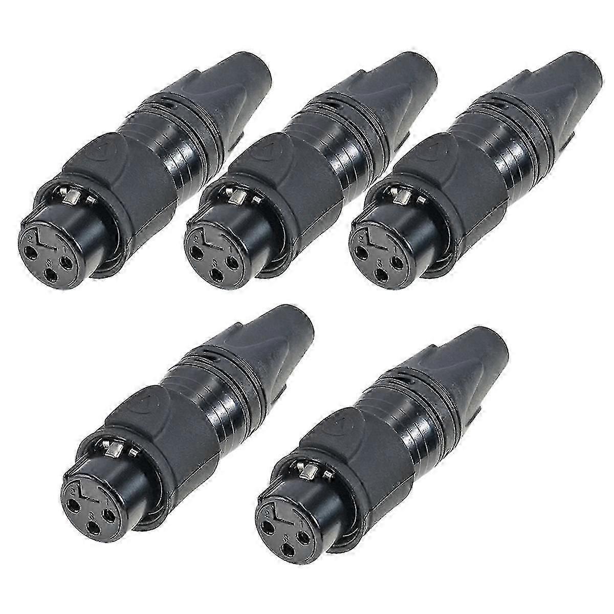 3-pronged Waterproof Xlr Microphone Audio Plug Xlr Balanced Head Female Thread Head , B