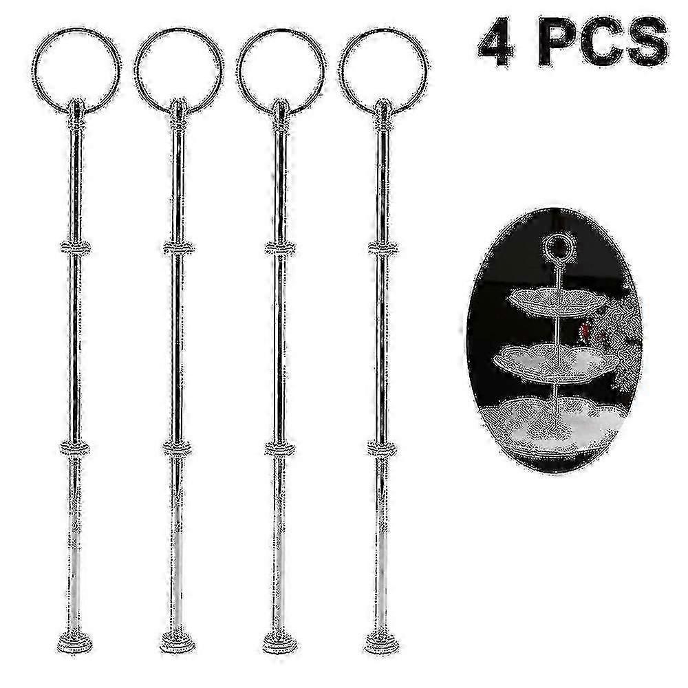 4 Sets 3 Tier Cake Stand Hardware,tiered Tray Hardware 3 Tier Cake Stand Fittings Hardware Dessert Serving Tray Stand Handle Hardware Fittings For Cak