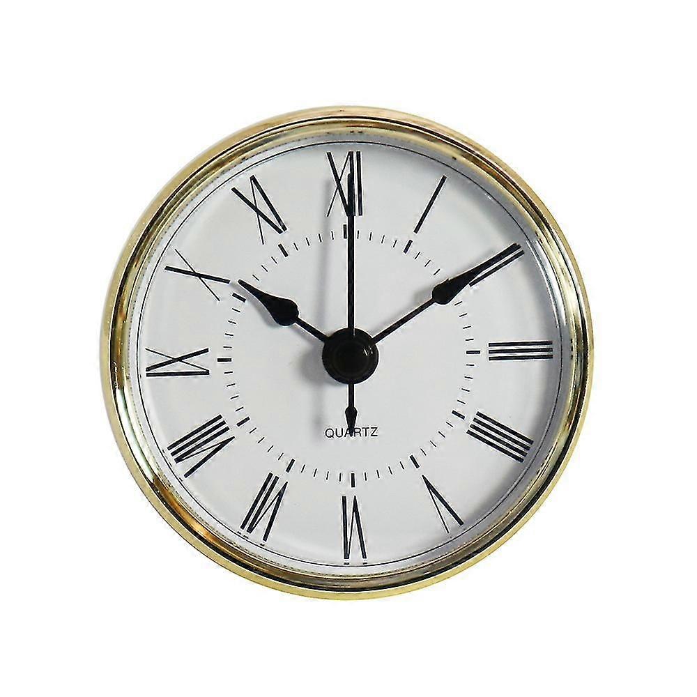 Clock Insert Black Arabic Numerals Quartz Movement Clock 2.8inch/70mm Round