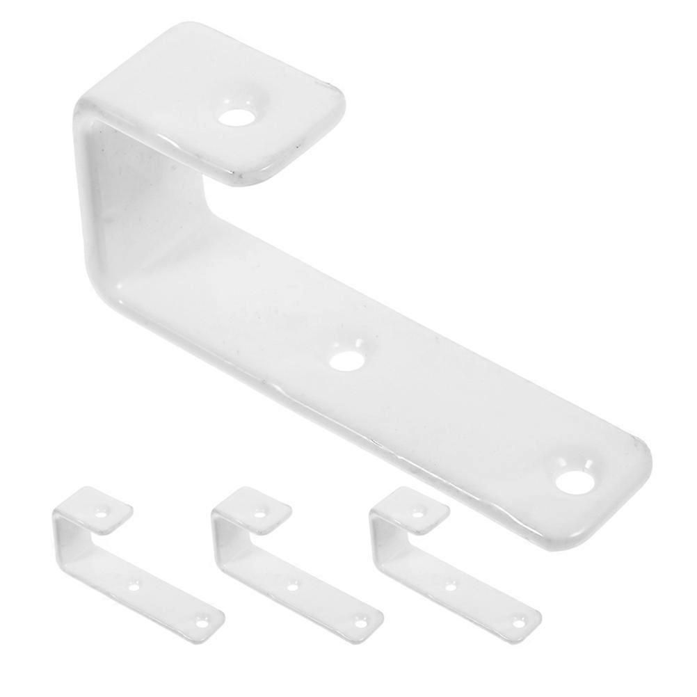 Space Saving Bunk Bed Ladder Hooks White Iron 4Pcs Set