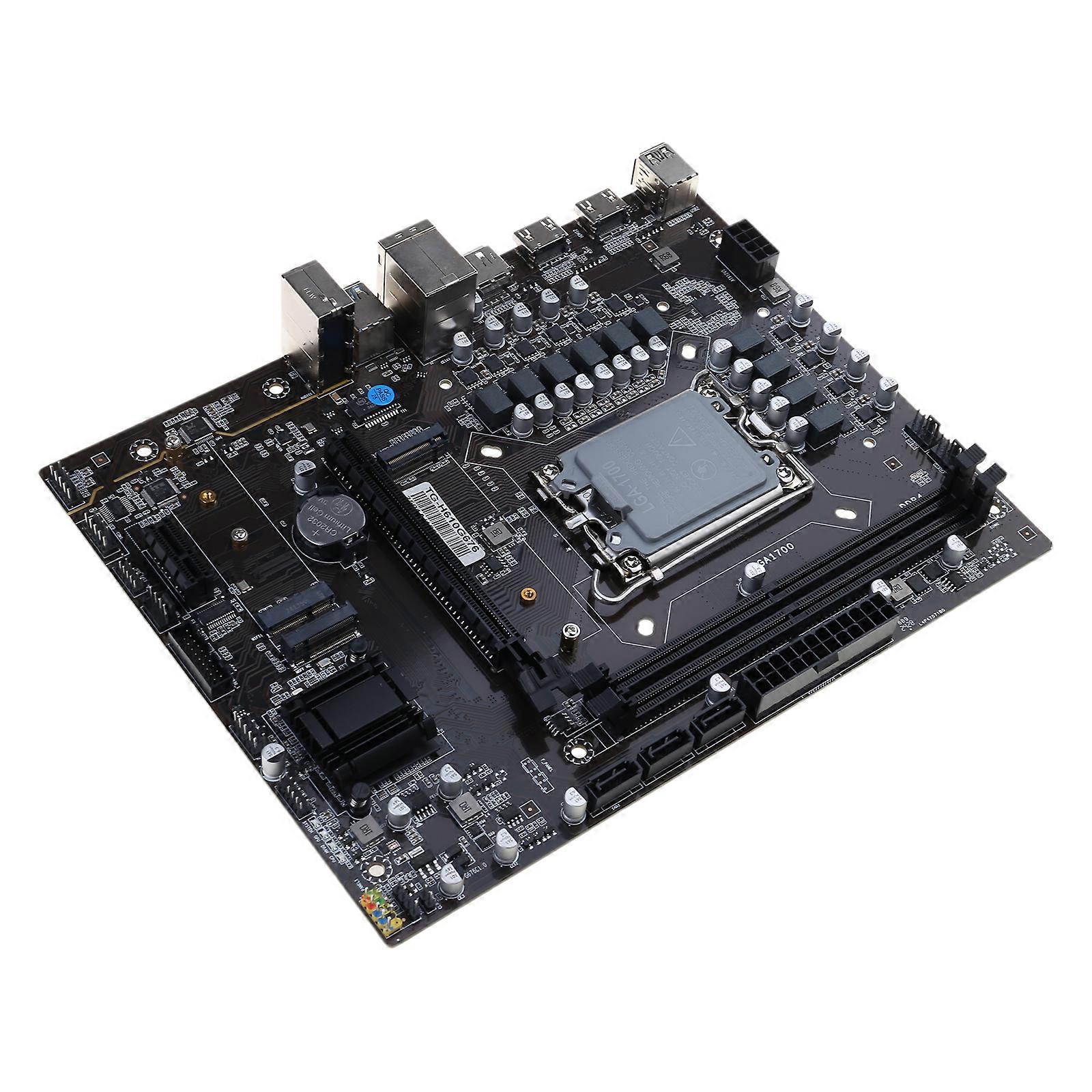 Newest H610 Motherboard Support Intel12/13 Core CPU LGA 1700 2x DDR4 NVME M.2 2133/2400/2666MHz Desktop PC Mainboard Multicolor