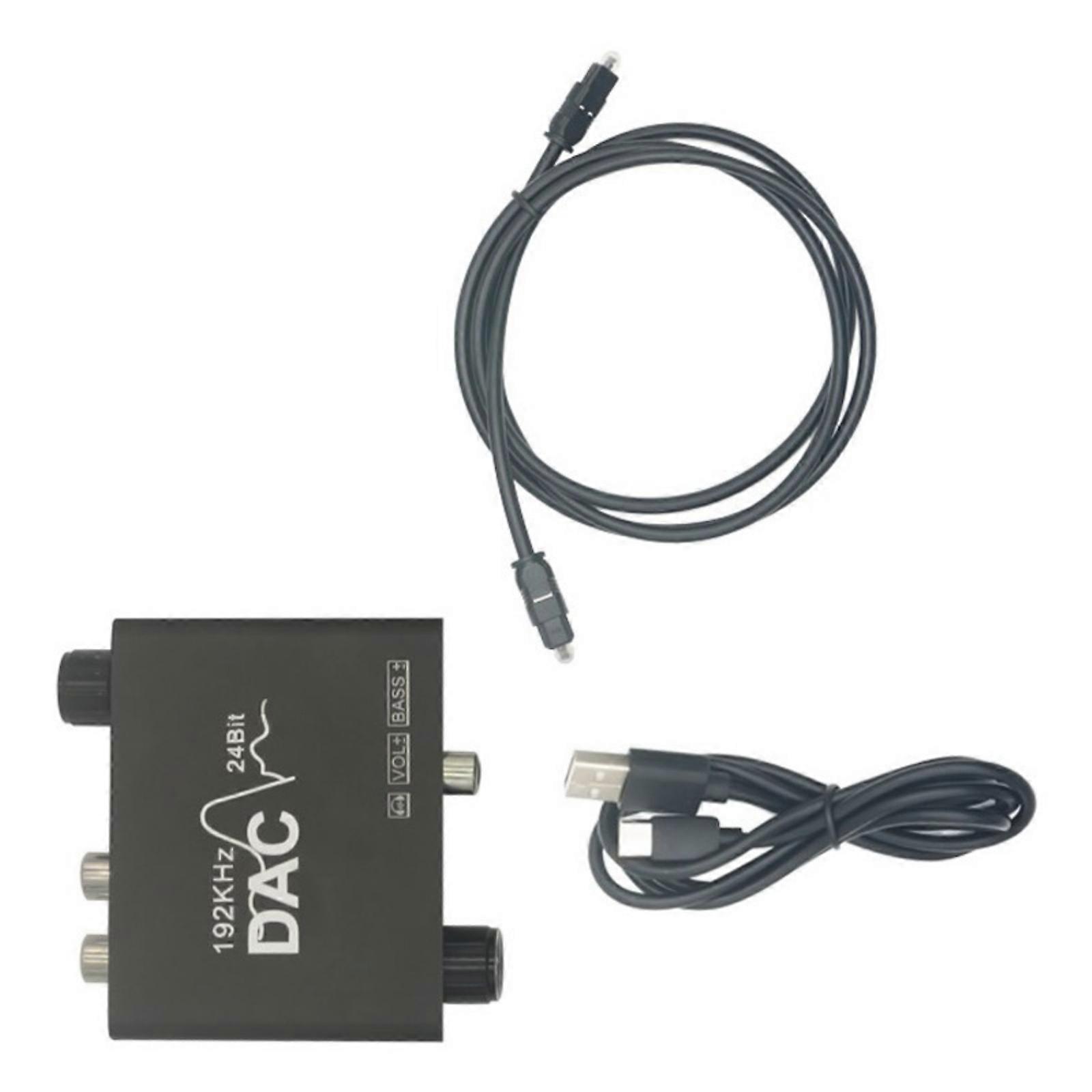 Aluminum 192khz 24bit Digital To Analog Sound Converter Sound Control Adjustment To Analog Multicolor