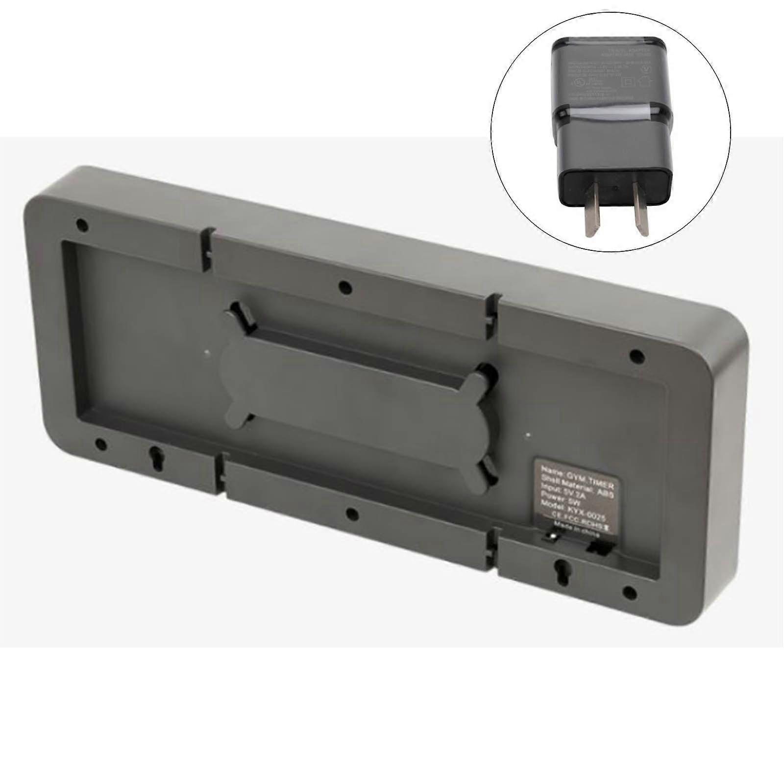 Interval Training With Clock Function 3 LED Display 9 Workout Wall Mountable For Office Gym Multicolor