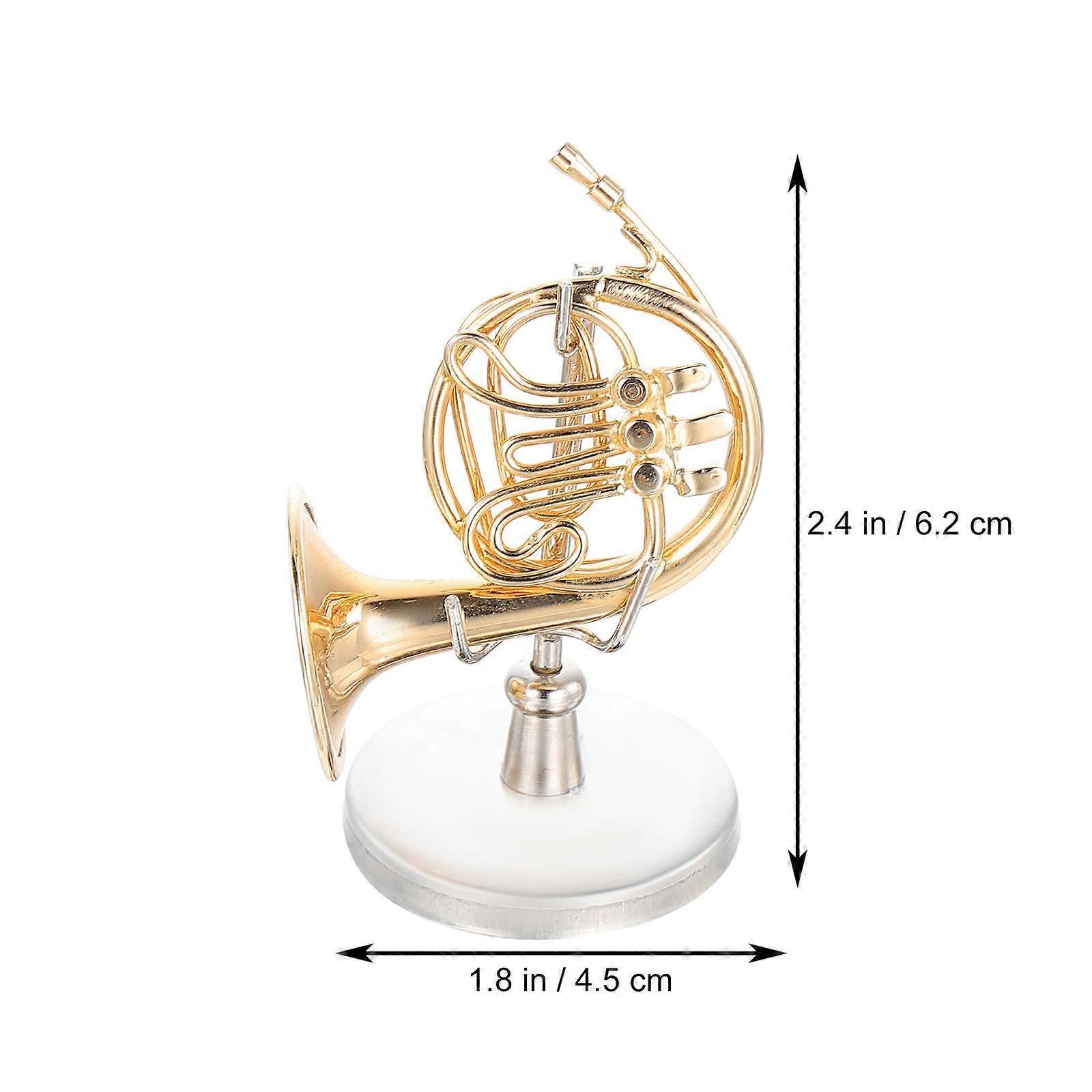 Decorative Horn Design Instrument Model for Home Decoration 1Set