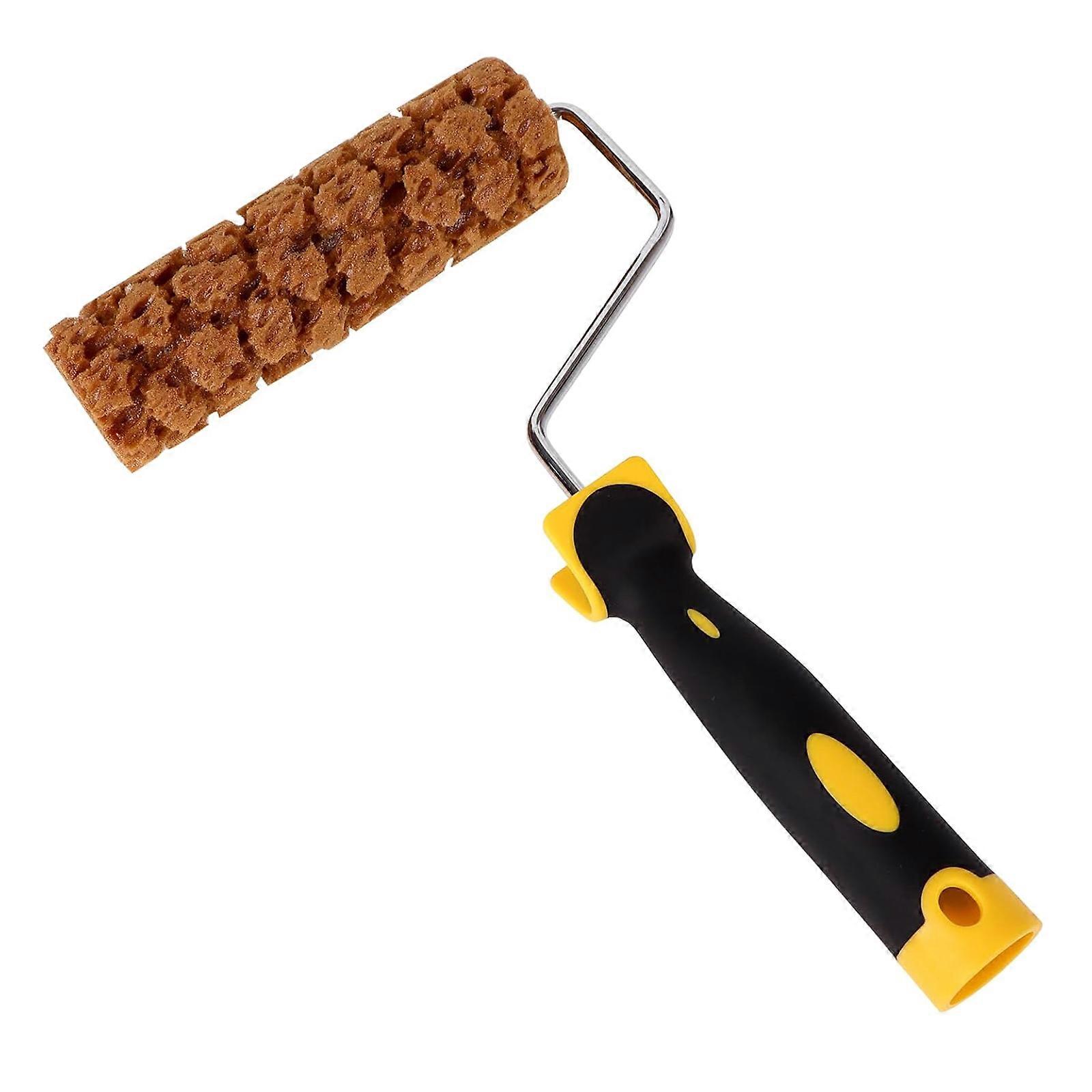 Precisions Texture Sponges Roller With Zincs Frame Rusts Resistant Paint Roller For Cabinet Restoration And Wall Art Multicolor