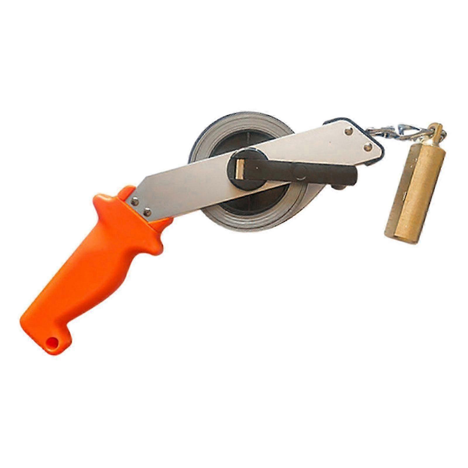 Professional Oil Tank & Water Level Measuring Tape with Brass Plumb Bob, Calibration Tool for Accurate Gauging