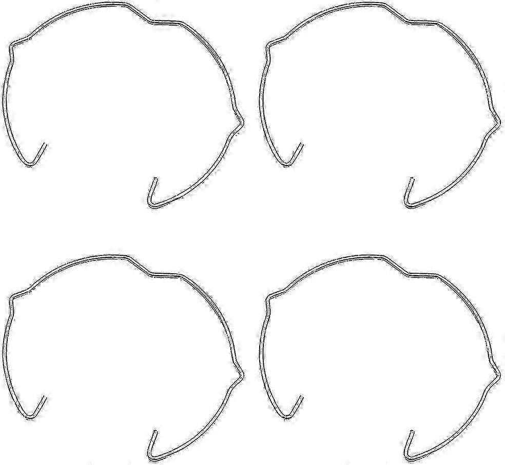 4 قطع الاحتفاظ حلقات الربيع مشبك كليب وأدى حاملي لمبة