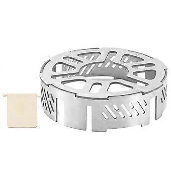 Portable Camp Stove Windproof Rings Gas Picnics Cookers Outdoor Wind Deflectors Stainless Steels Stove Windshield Multicolor