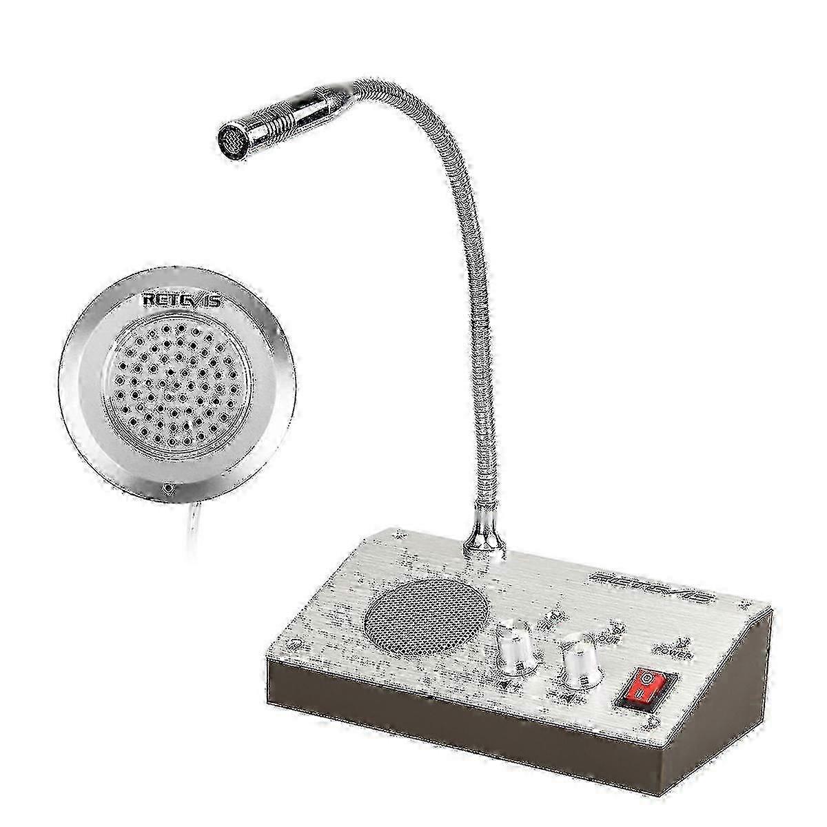 Retevis RT-9908 Dual Way Window Intercom System Bank Counter Interphone Zero-touch For Business Stor