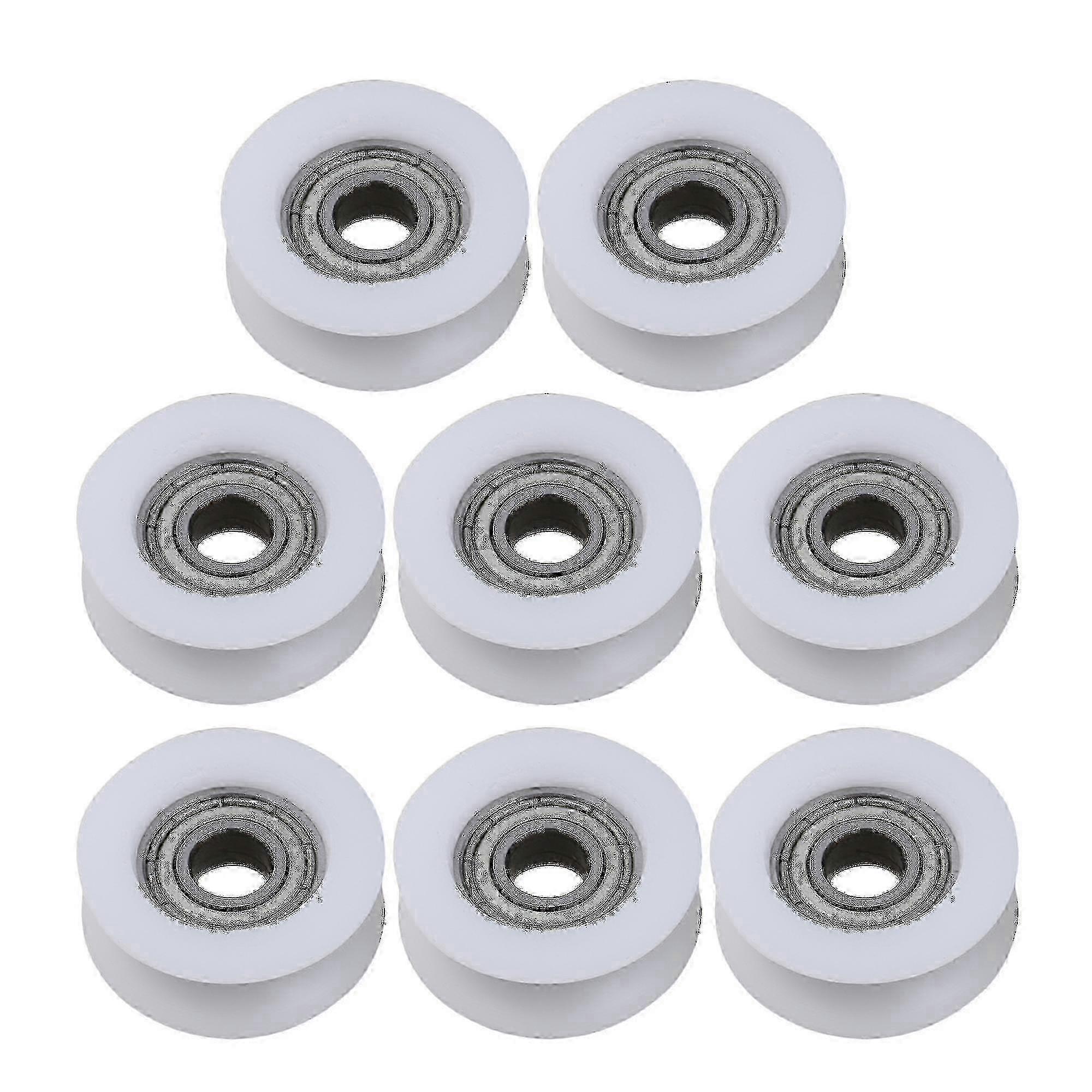 家具用8pcs 6x24x9mm丸溝ガイドプーリーホイール