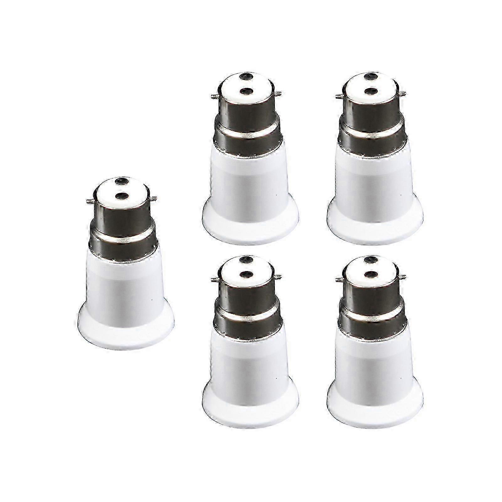 B22 to E27 lamp adapter - 5pcs bayonet screw socket converter