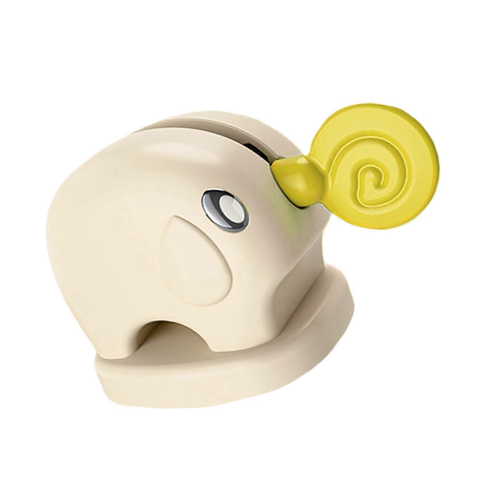 Practical Toothpaste Dispenser With Cartoon Elephant Design Easy Installation Suction Cup Toothpaste Squeezer Home Use  Yellow