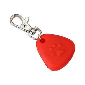 Ciondolo LED in silicone a forma di triangolo, sviluppato per le passeggiate notturne con il cane, contro lo smarrimento, impermeabile, con batteria estesa, colore giallo