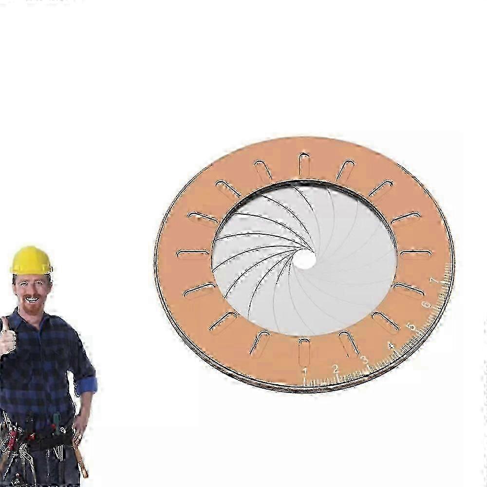 Precision Adjustable Metal Circle Drawing Tool, Round Pipe Measuring Tool