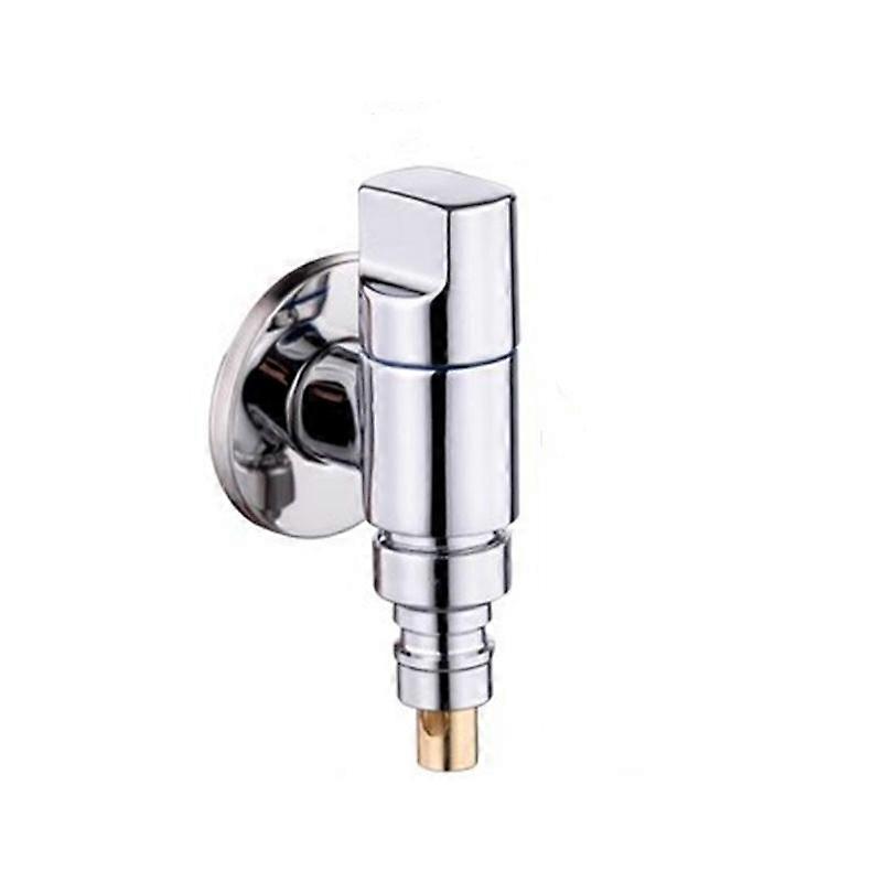 Mini vlvula angular de salida simple de latn para lavadora con parada de agua