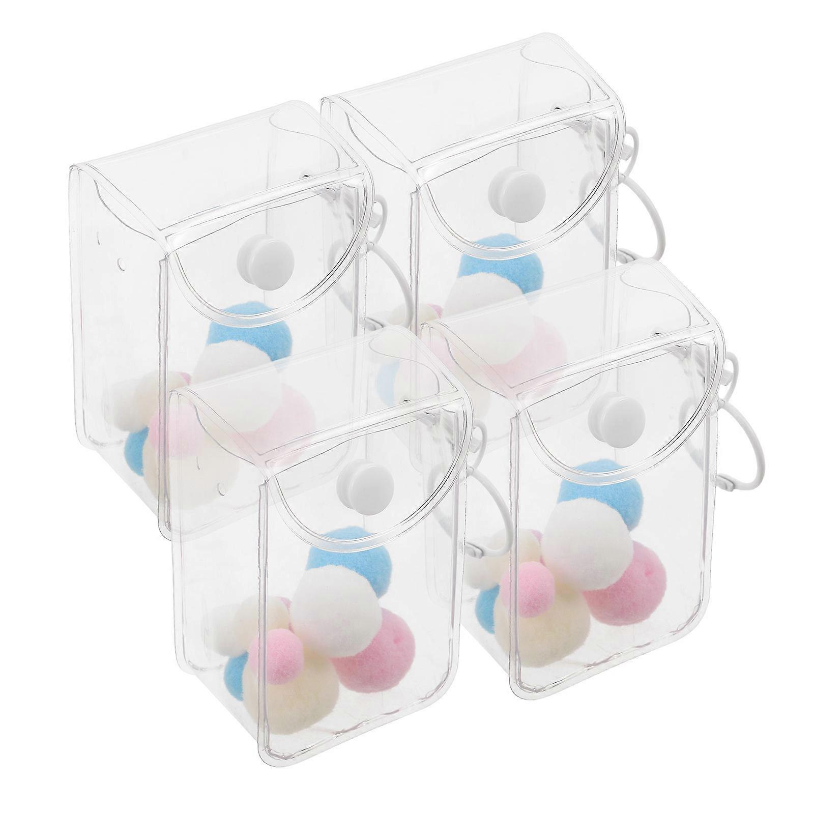 Clear Figure Display Bag for Storage 3Pcs PVC Transparent Carrying Case