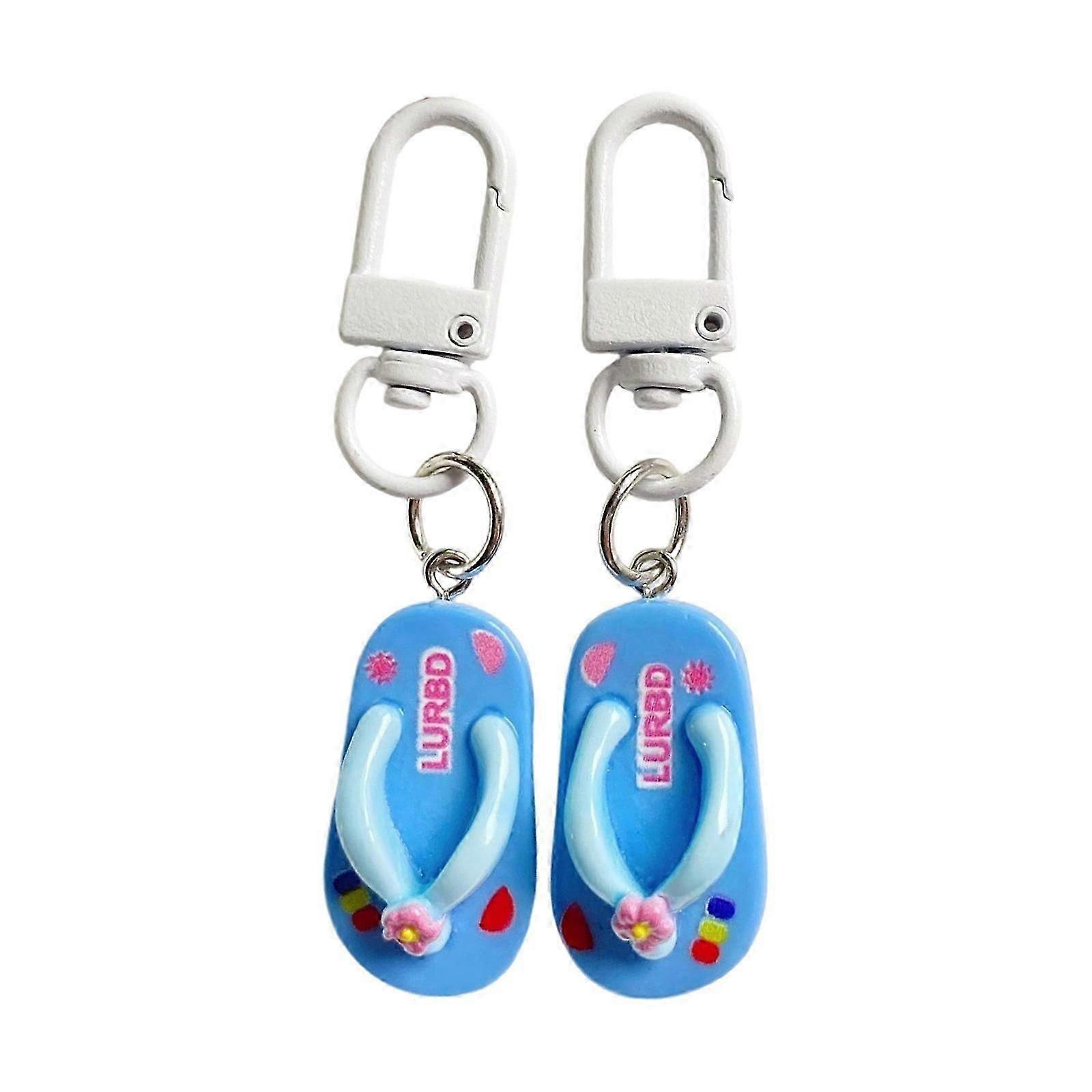 Stylish Small Shoe Keychain Resin Key Holder with Multiple Color Fashion Key Fob Backpack Charm Resin Texture for Daily Yellow