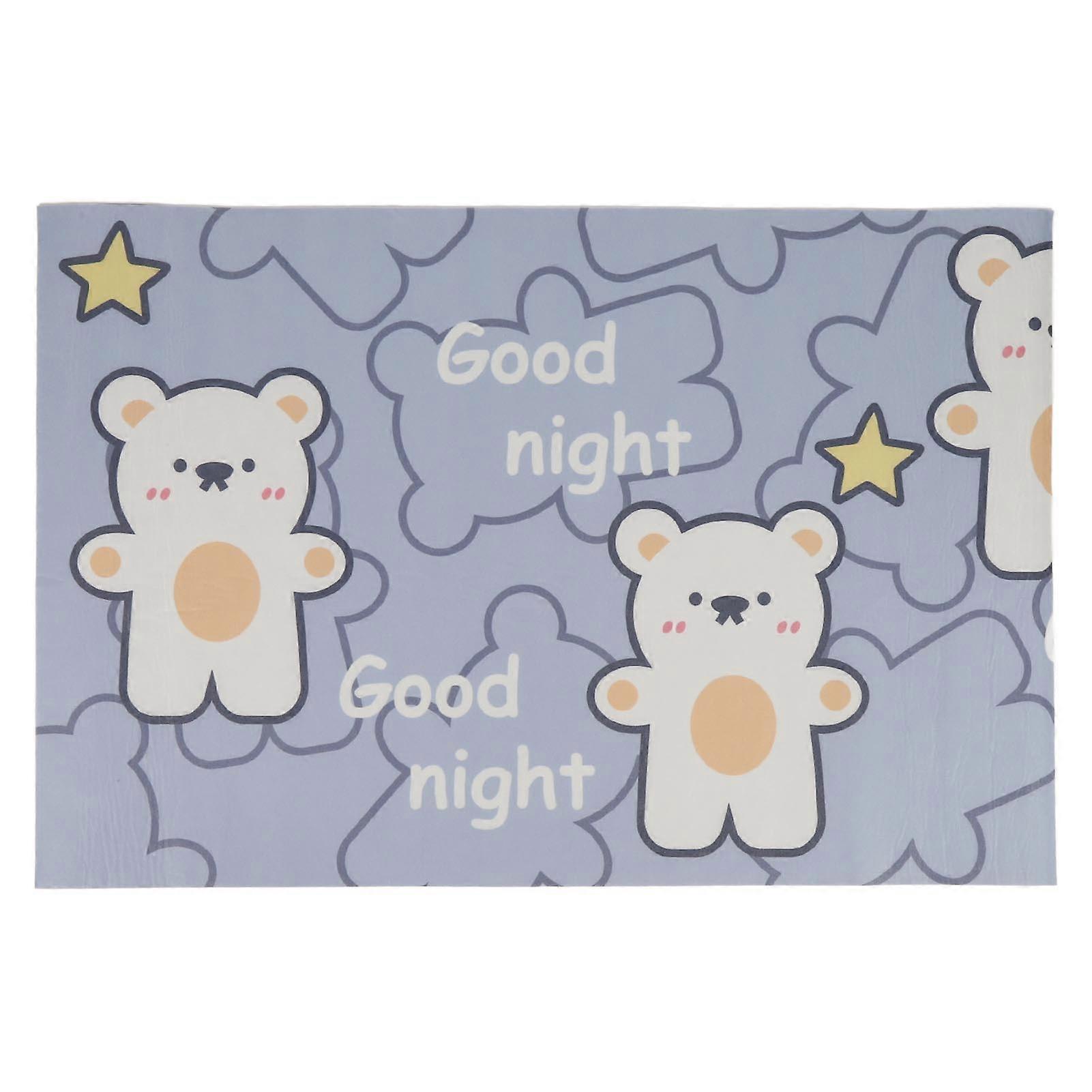 Waterproof Dog Pee Pad Quick Drying 60x90cm Blue Bear