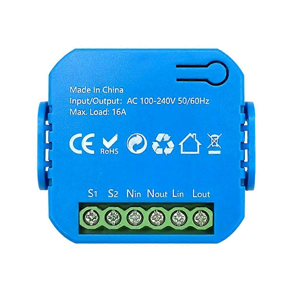 Tuya Smart ZigBee Switch Module 2 Way Light Control Timing Dual Control 16A Energy Monitor for Google Home Alexa
