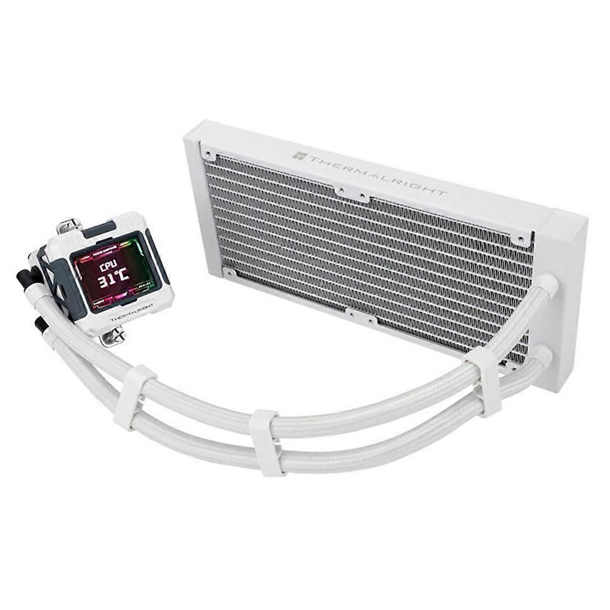 FW 240 X No Fan Version,All -in -One Water -Cold Radiator 2.4 -Inch LCD Display Customized Screen,Support LGA1700 B