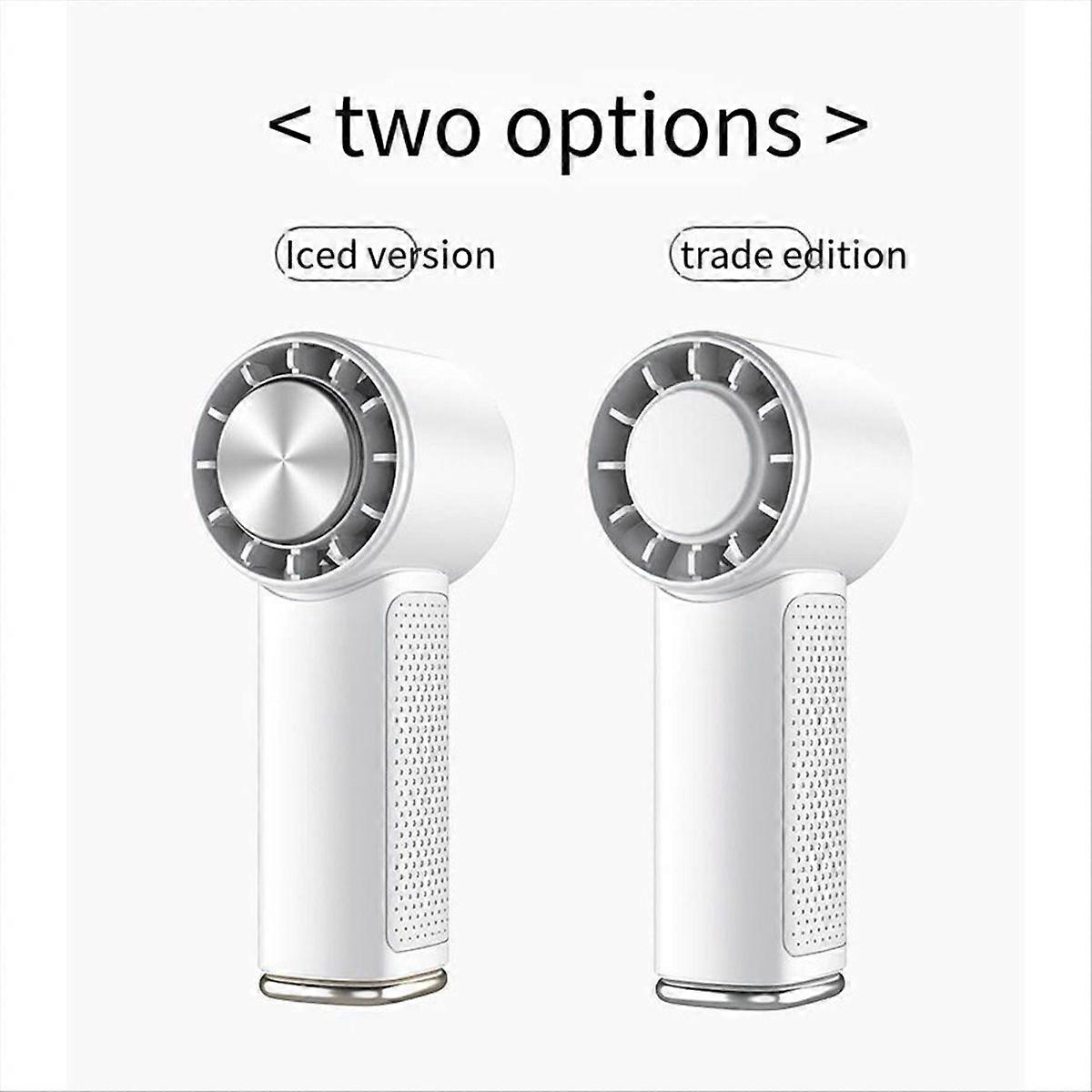 Portable Handheld Fan, 2000mAh USB Rechargeable,White,A