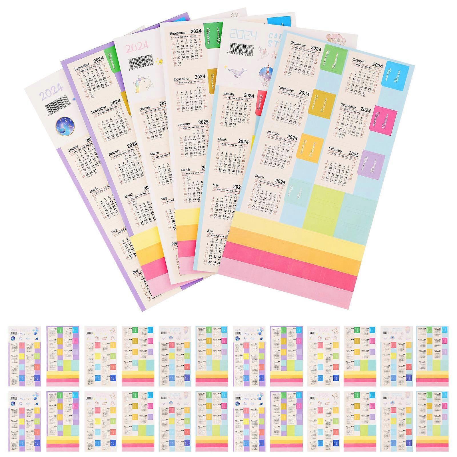15 Sets Planner Stickers Calendar Month Stickers Book Tabs Notepad Calendar Stickers Index Tabs