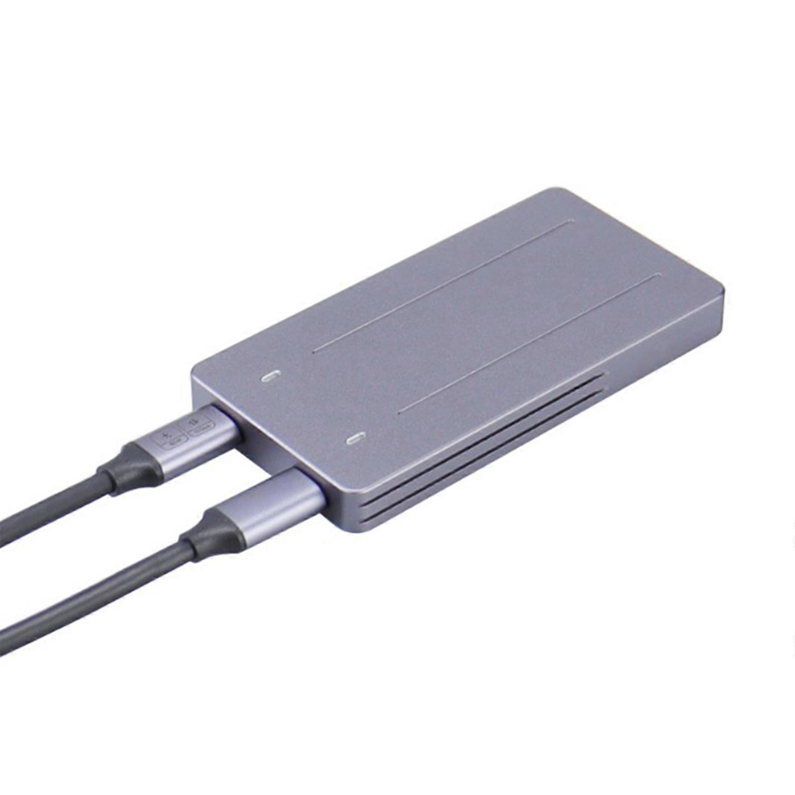 For Two Disks USB3.1 M.2 SATA NVME SSD Enclosure RTL9210B 10G Hard Drive Case Type-C Solid Metal External Hard Disk Case Multicolor