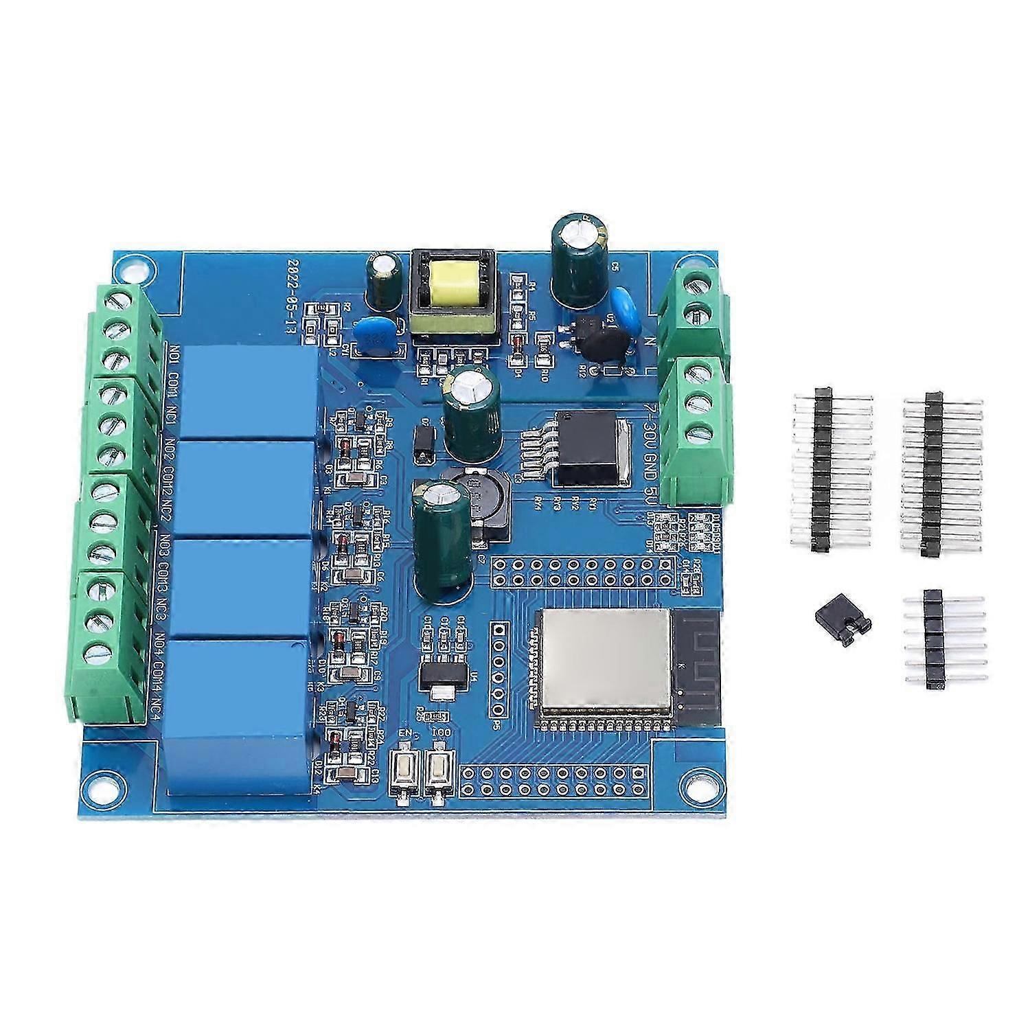 ESP32 Development Board WiFi Bluetooth 4 Way Relay Module Programmable Resettable Wireless Developme