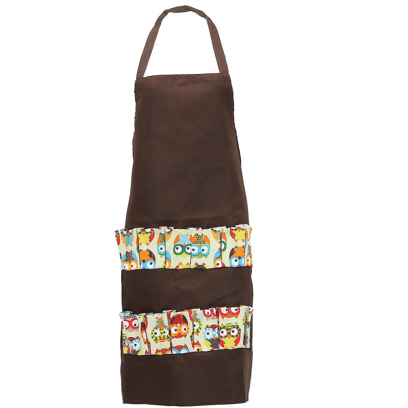 Egg Holding Apron with 12 Pockets for Collecting 3Pcs Coffee Kitchen Apron