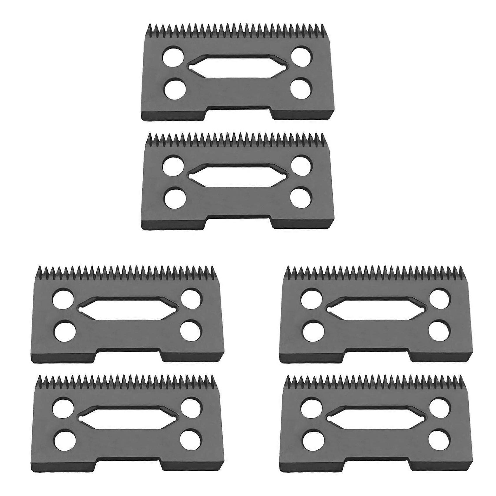 6 Pcs Ceramic Blade Ceramic Replacement Cutter ,28 Teeth Ceramic Clipper Blade Replacement Cutter 2-Hole Clipper,Black