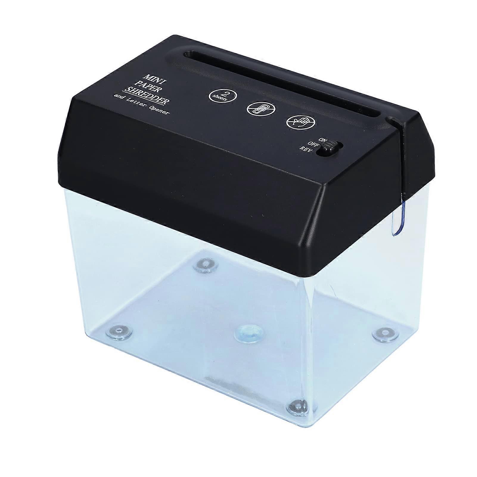 Mini Paper Shredder A6 USB and Battery Powered Compact Desktop Shredder for Bills and Receipts