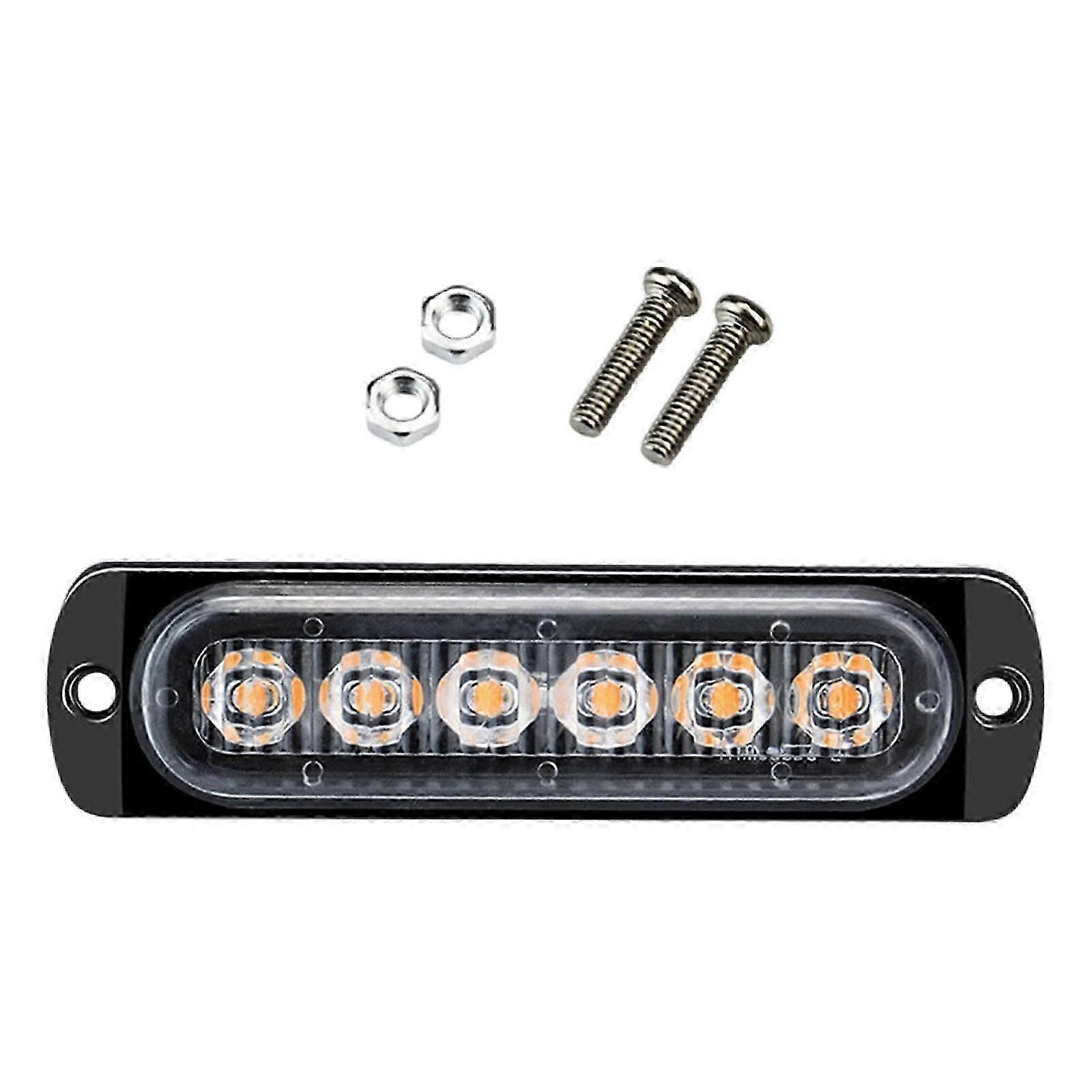 Led Strobe Lights Dc12-24v Accessories For Construction Vehicles Trucks White Light