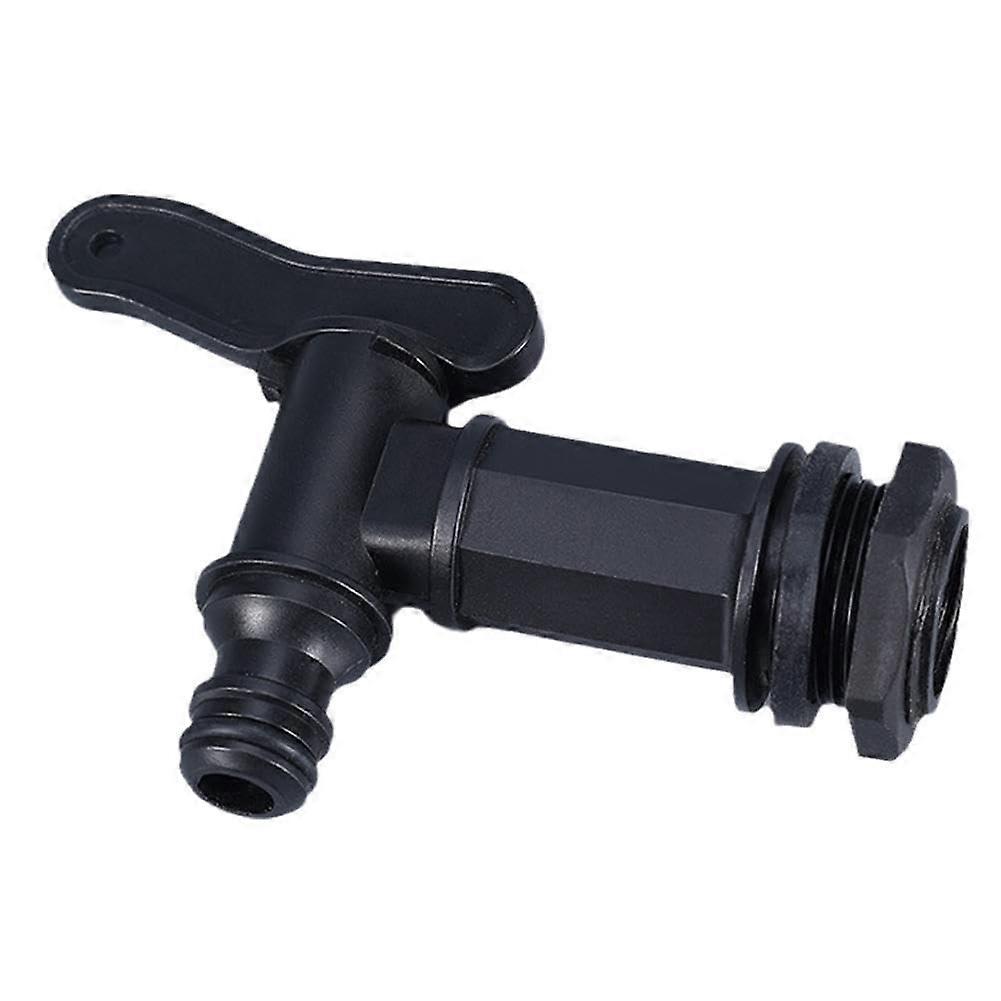 Plastic Water Butt Tap Replacement with Quick ShutOff Switch and Universal Garden Hose Connector
