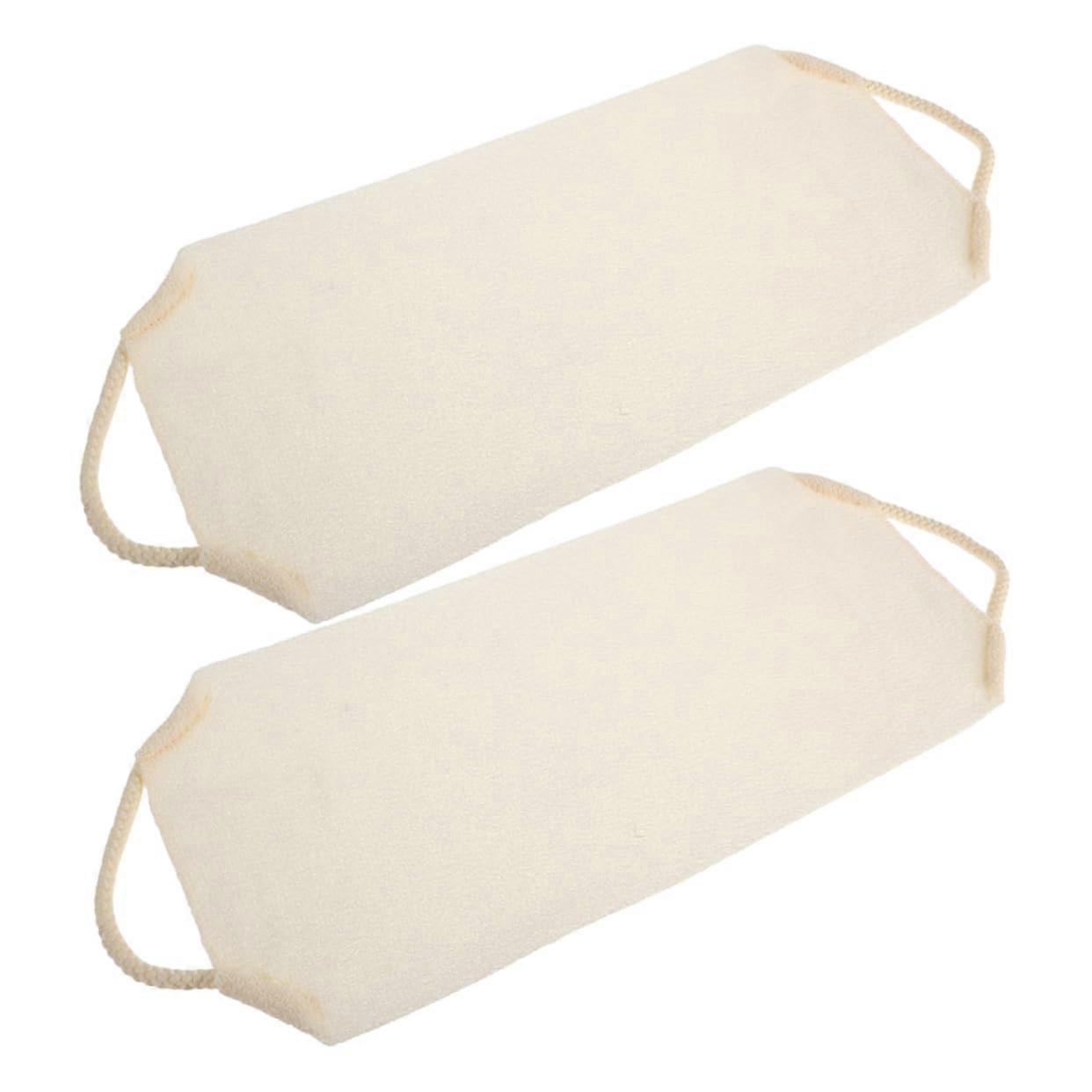 Pack of 2 Stretchable Exfoliating Back Scrubber Towels for Deep Gentle Full Back Coverage Shower Use